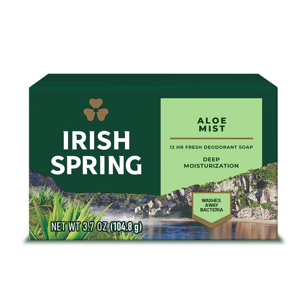 Irish Spring Aloe Mist Deodorant Soap 3.7oz