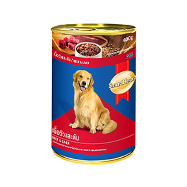 Smartheart Canned Dog Beef And Liver 400gx24 Save P10