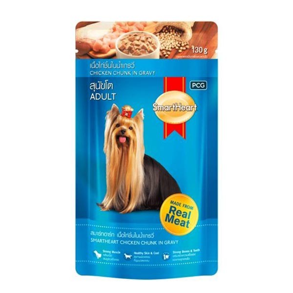 Smartheart Pouch Adult Chicken Chunk In Gravy 130gx48