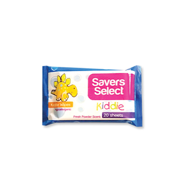 Saverselect Kiddie Wipes 20S Fresh Powder