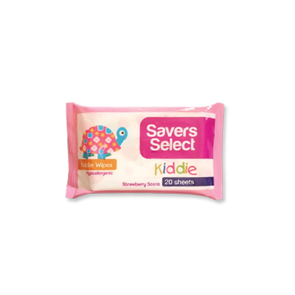 Saverselect Kiddie Wipes 20S Strawberry