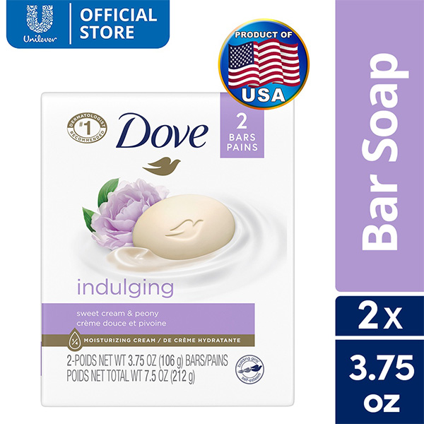 Dove Bar Sweet Cream and Peony 2-Pack 3.75oz