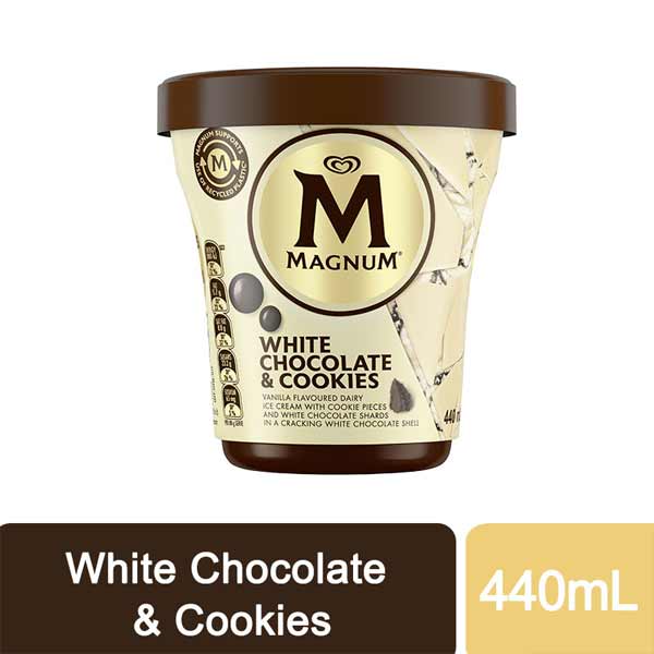 Magnum Pint Cookies & Cream Ice Cream 440mL