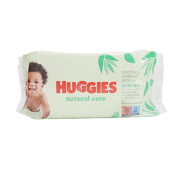Huggies Natural Care Baby Wipes 56's