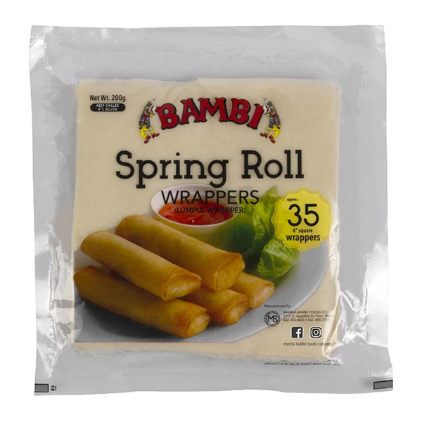 Bambi Spring Roll Wrapper Small 35 Sheets (210g)