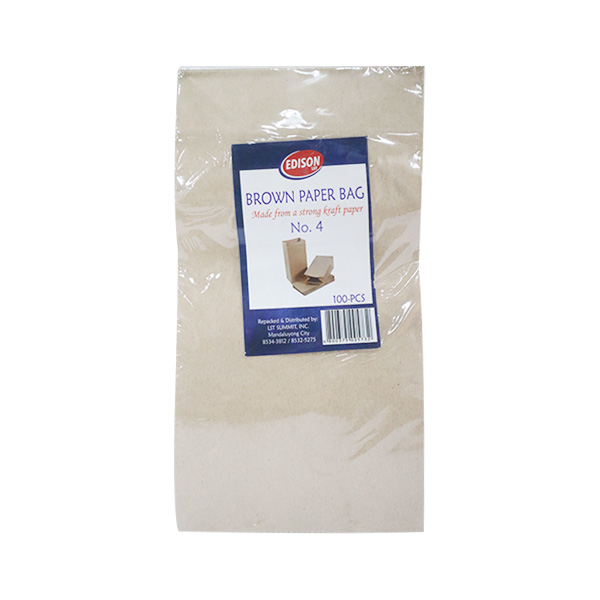 Edison Brown Paper Bag Size No.4