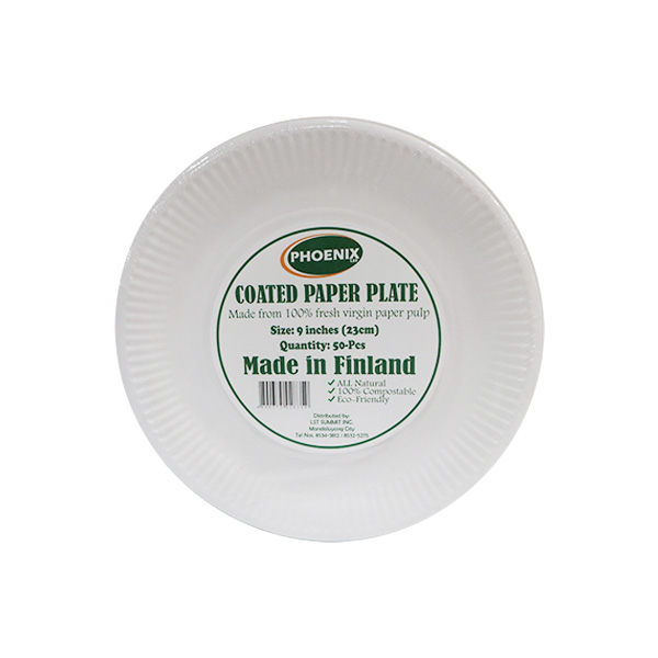 Phoenix Coated Paper Plate 9inch 50pcs