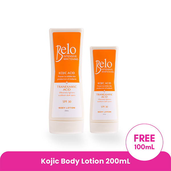 Belo Intensive Whitening Lotion 200ml + Free 100ml x12