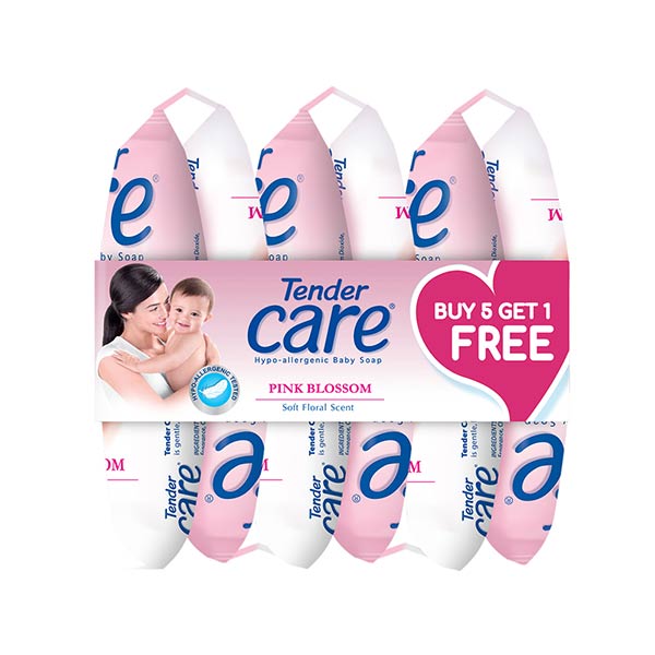 Tender Care Pink Baby Soap 55g (Buy 5 Get 1 Free)