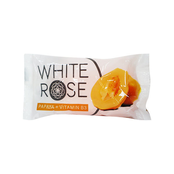 White Rose Papaya + Vitamin B3 Soap 60g