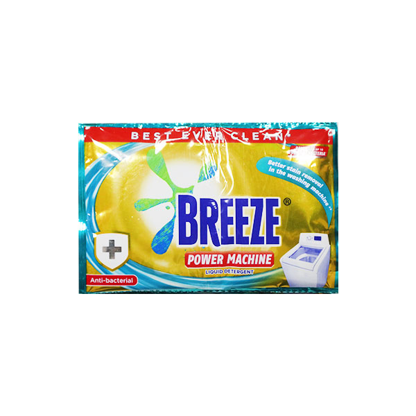 Breeze Liquid Detergent Antibacterial Powermachine 60ml Sachet