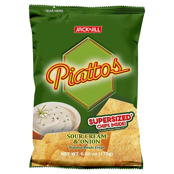 Piattos Sour Cream and Onion Supersized Pack 170g