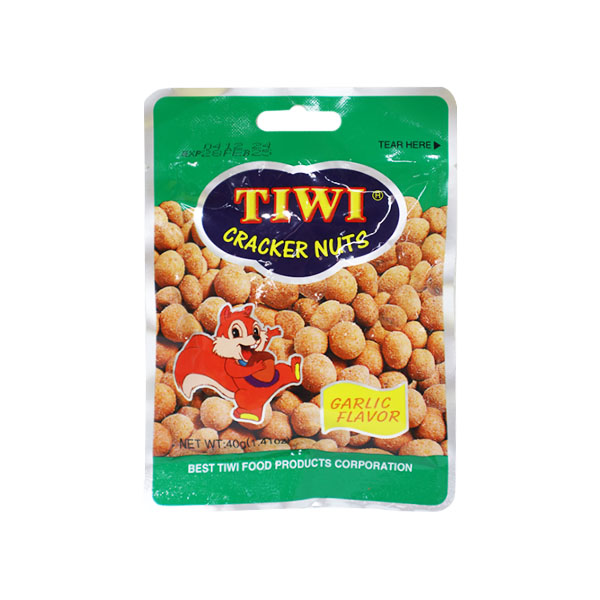 Tiwi Cracker Nuts Garlic 40g