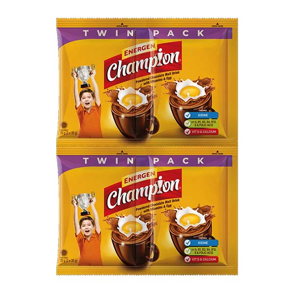 Energen Champion Powdered Chocolate Twin Pack 30g