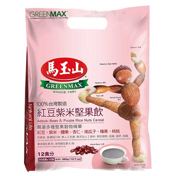 Greenmax Adzuki Bean And Purple Rice Nuts Cereal