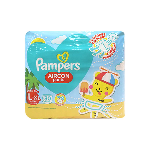 Pampers Aircon Pants Value Pack Large 30 x 3s