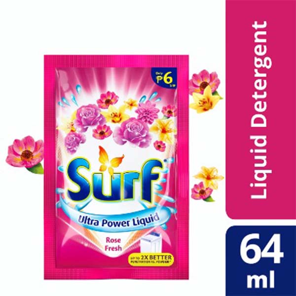 Surf Rose Fresh Laundry Liquid Detergent 64ml