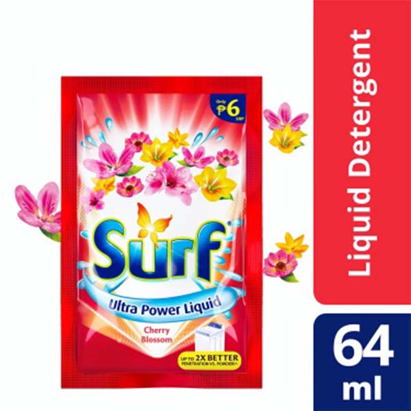 Surf Cherry Blossom Laundry Liquid Detergent 64ml