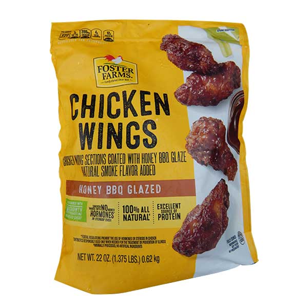 Foster Farms Chicken Wings Honey BBQ Glazed 22oz