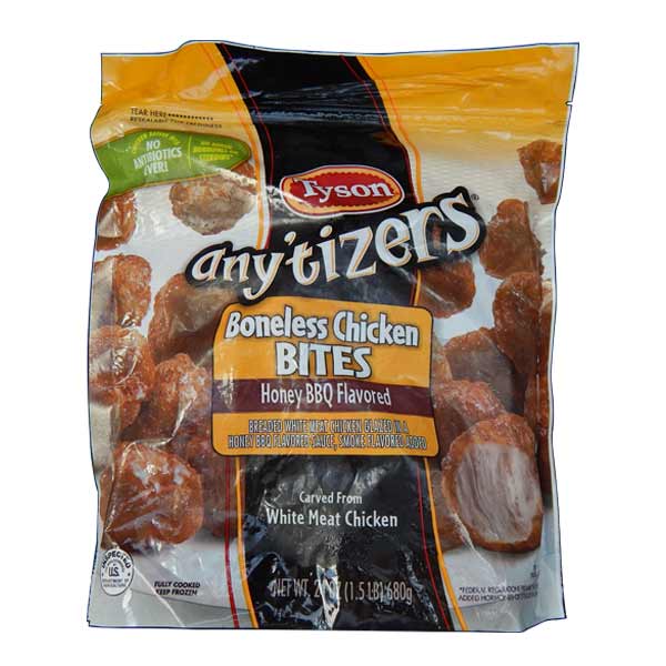 Tyson Anytizers Boneless Chicken Bits Honey BBQ Flavored 25.5oz