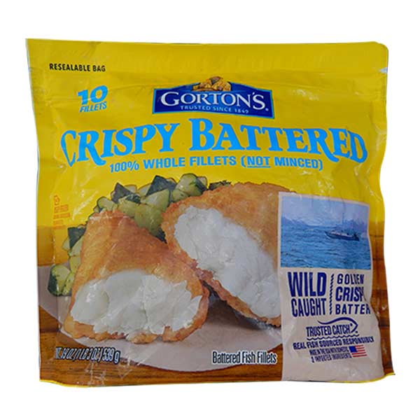 Gorton's Crispy Battered Fish Fillets 19oz