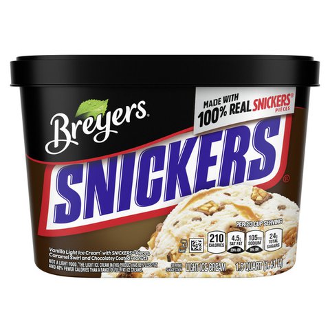 Breyers SNICKERS® Light Ice Cream 48oz