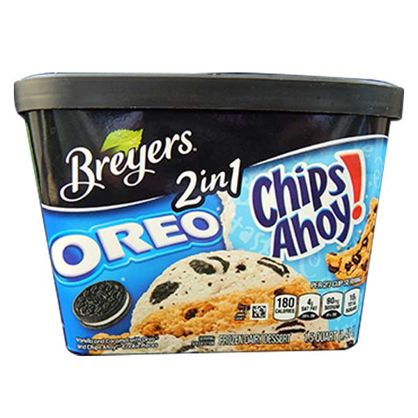 Breyers 2 In 1 Oreo and Chips Ahoy