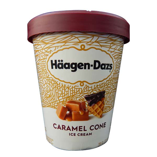 Haagen Dazs Caramel Cone Ice Cream 28oz