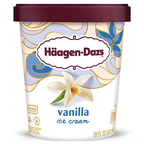 Haagen Dazs Vanilla Ice Cream 28oz