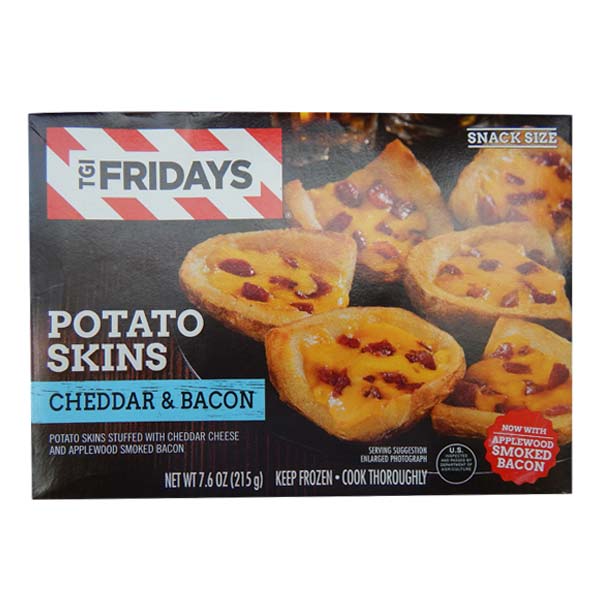 TGI Fridays Potato Skins Cheddar & Bacon 7.6oz