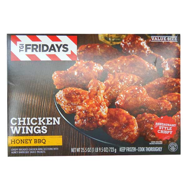 TGI Fridays Chicken Wings Honey BBQ Value Size 25.5oz