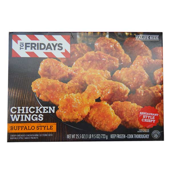 TGI Fridays Chicken Wings Buffalo Style Value Size 25.5oz