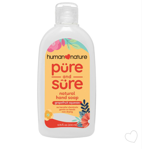 Human Nature Pure And Sure Hand Soap Grapefruit Squeeze 200ml