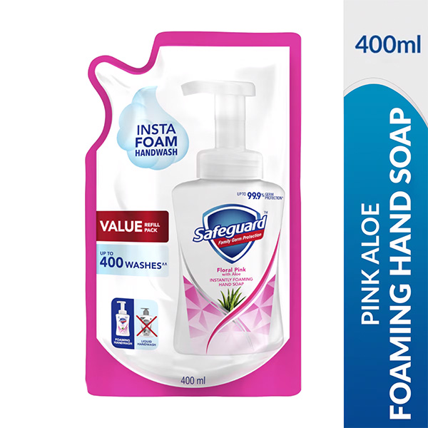 Safeguard Pink Aloe Foaming Hand Soap 400ml