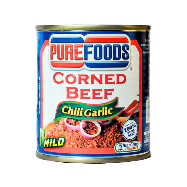 Purefoods Corned Beef Chili Garlic 210g