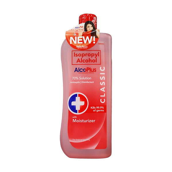 AlcoPlus Isopropyl Alcohol 70% Solution Classic 500ml