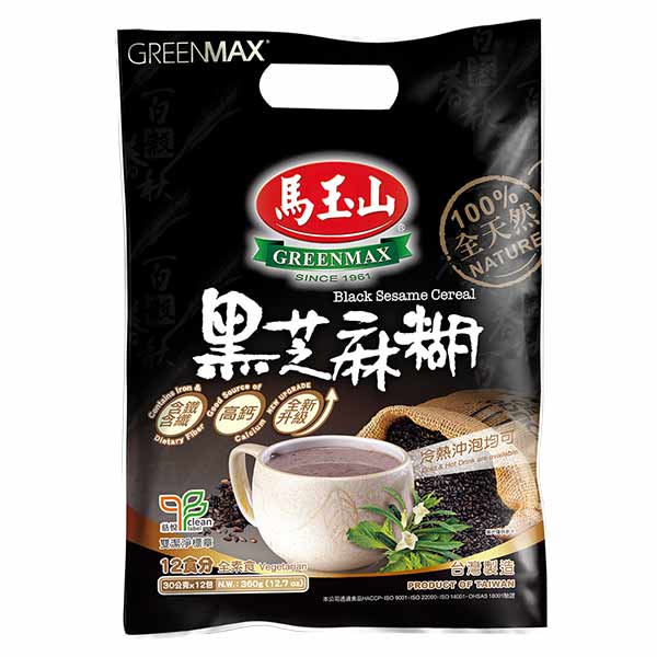 Greenmax Black Sesame Cereal 12's 30g
