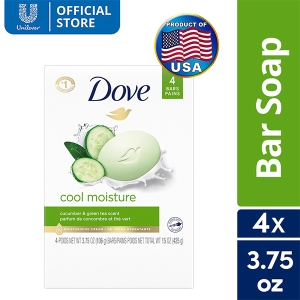 Dove Bar Cool Moisture Cucumber & Green Tea 425g