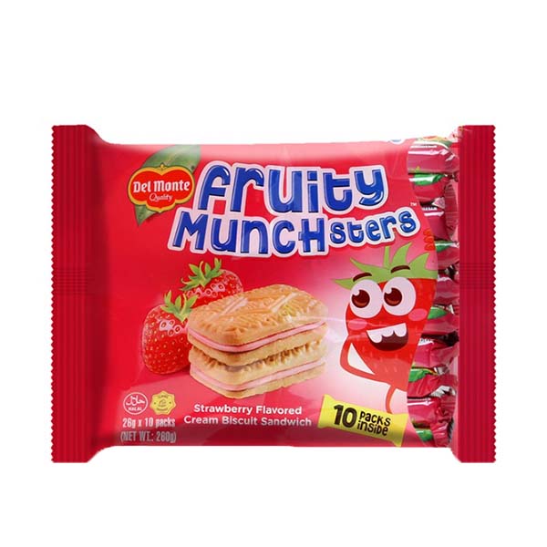 Del Monte Fruity Munchsters Strawberry 26g