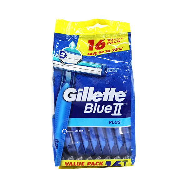 Gillette Blue II Plus 16s Value Pack