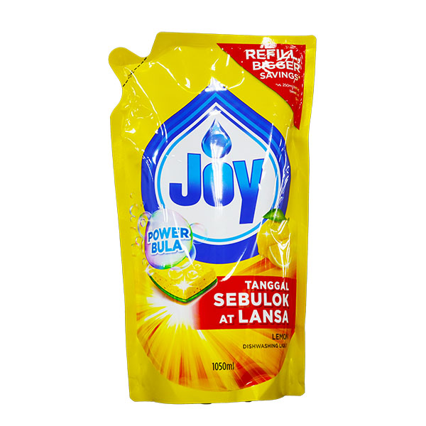 Joy Dish Washing Liquid Lemon Pouch 1050ml