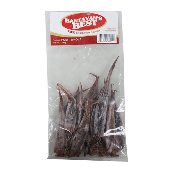 Bantayan's Best Pusit Whole 100g