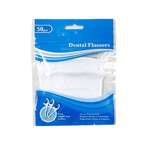 Dental Flosser Picks White Resea 50CCT