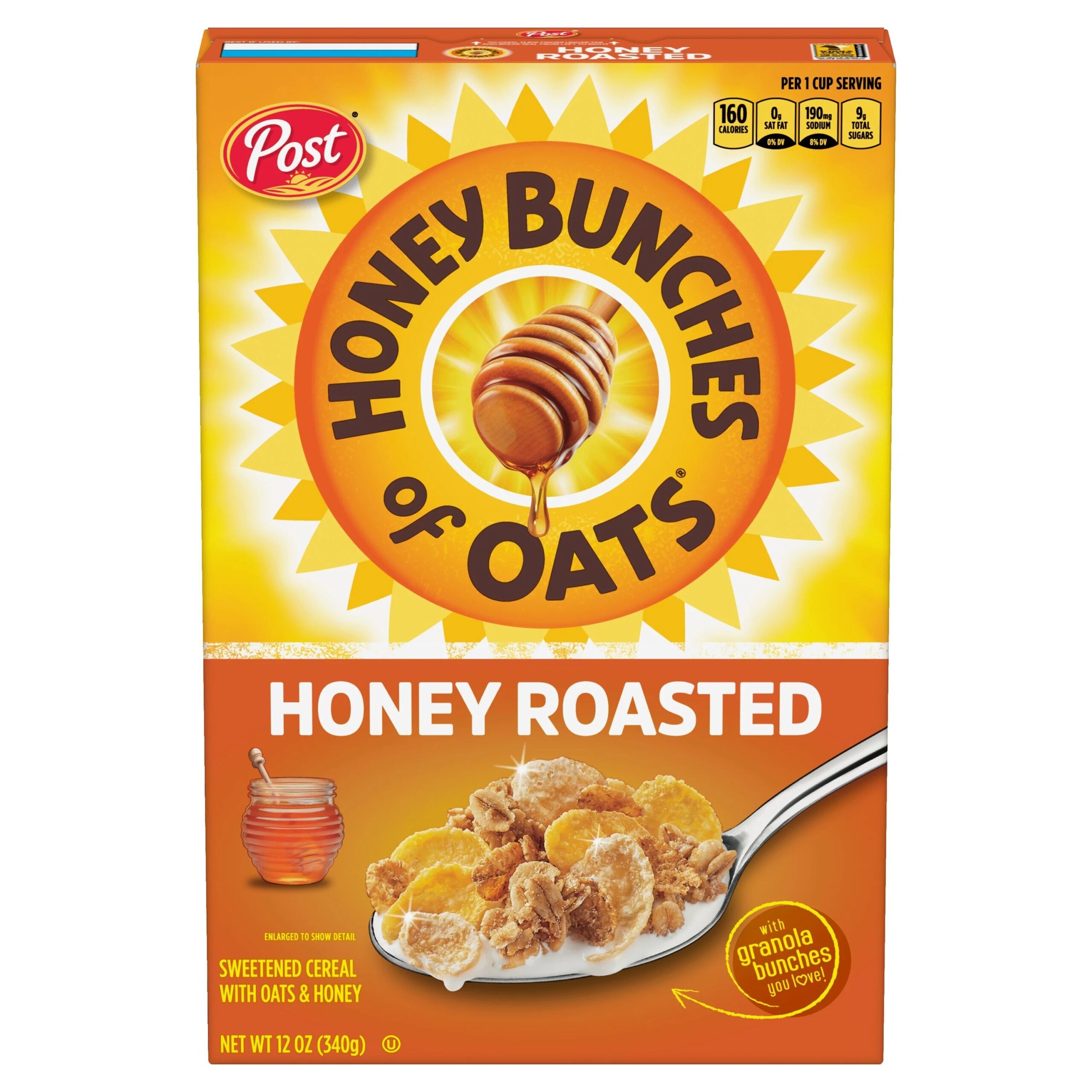 Post Cereal Honey Bunches of Oats Honey Roasted 12oz