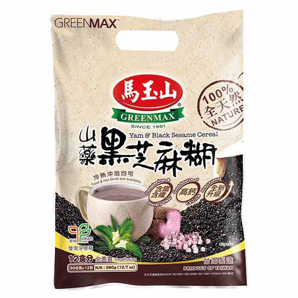Greenmax Yam And Black Sesame Cereal 30g