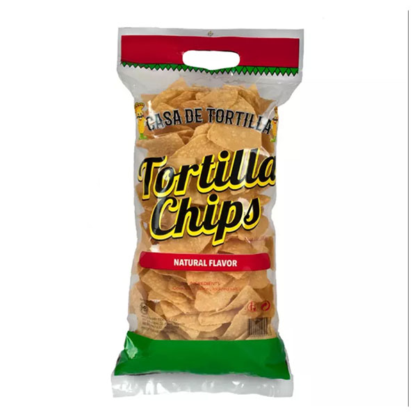 Casa De Tortilla Nacho Chips Plain 500g
