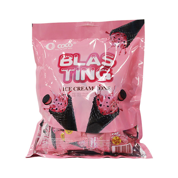 Coco Blasting Ice Cream Cone Strawberry 300g