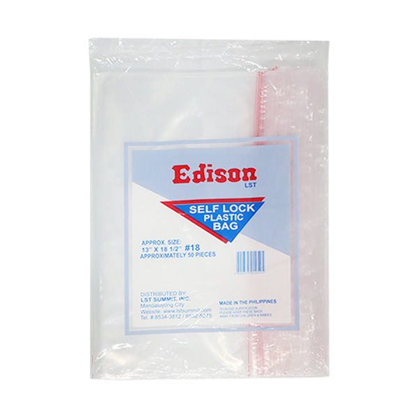 Edison Self Lock Plastic Bag No.18 25 x 50s