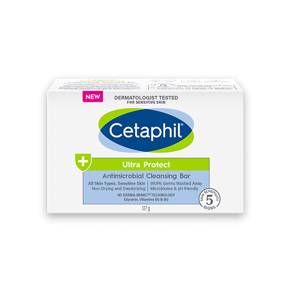 Cethapil Ultra Protect Antimicrobial Cleansing Bar 127g
