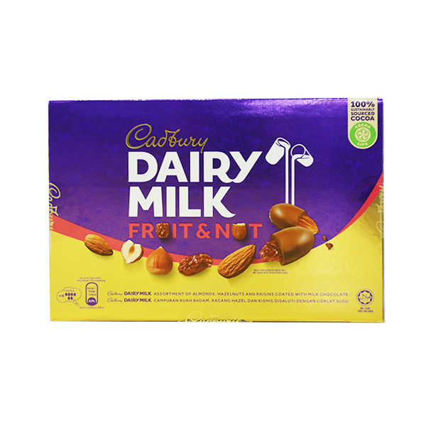 Cadbury Dairy Milk Fruit & Nut 180g 15 Bars